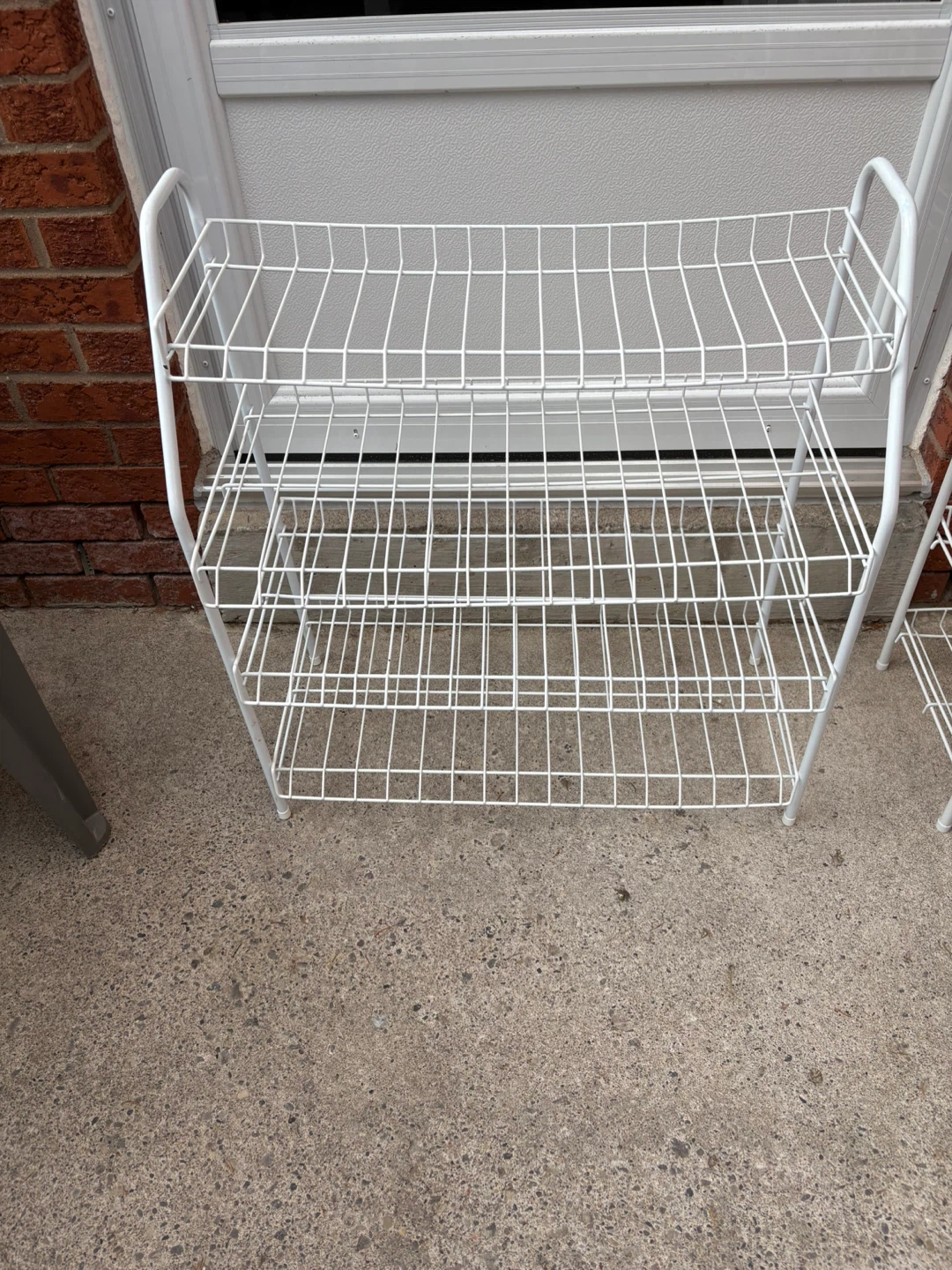 White 4-Tier Wire Shoe Rack - photo 2
