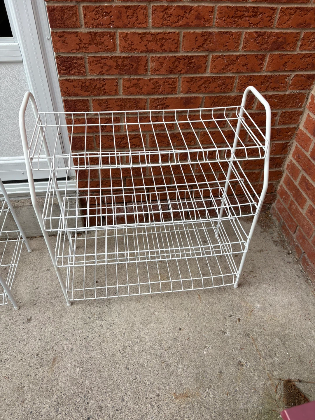 White 4-Tier Wire Shoe Rack - photo 3