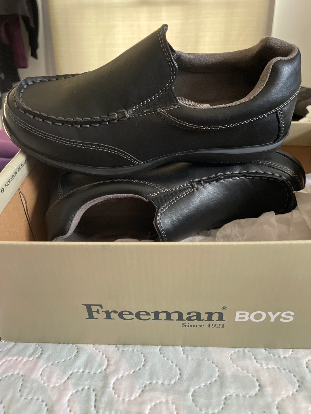 Freeman Boys Black Loafer Shoes - photo 3