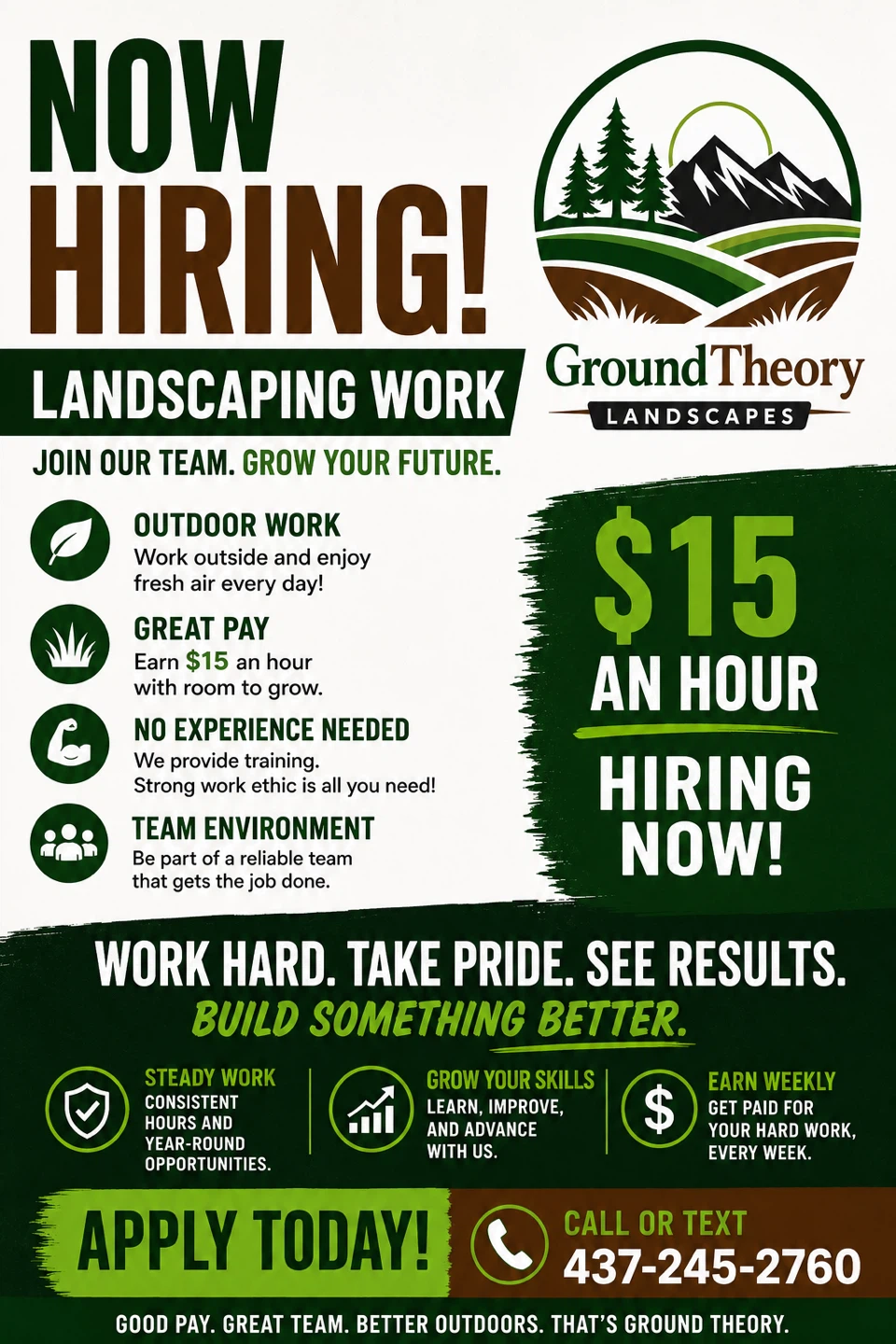 Ground Theory Landscapes Hiring for Landscaping Work