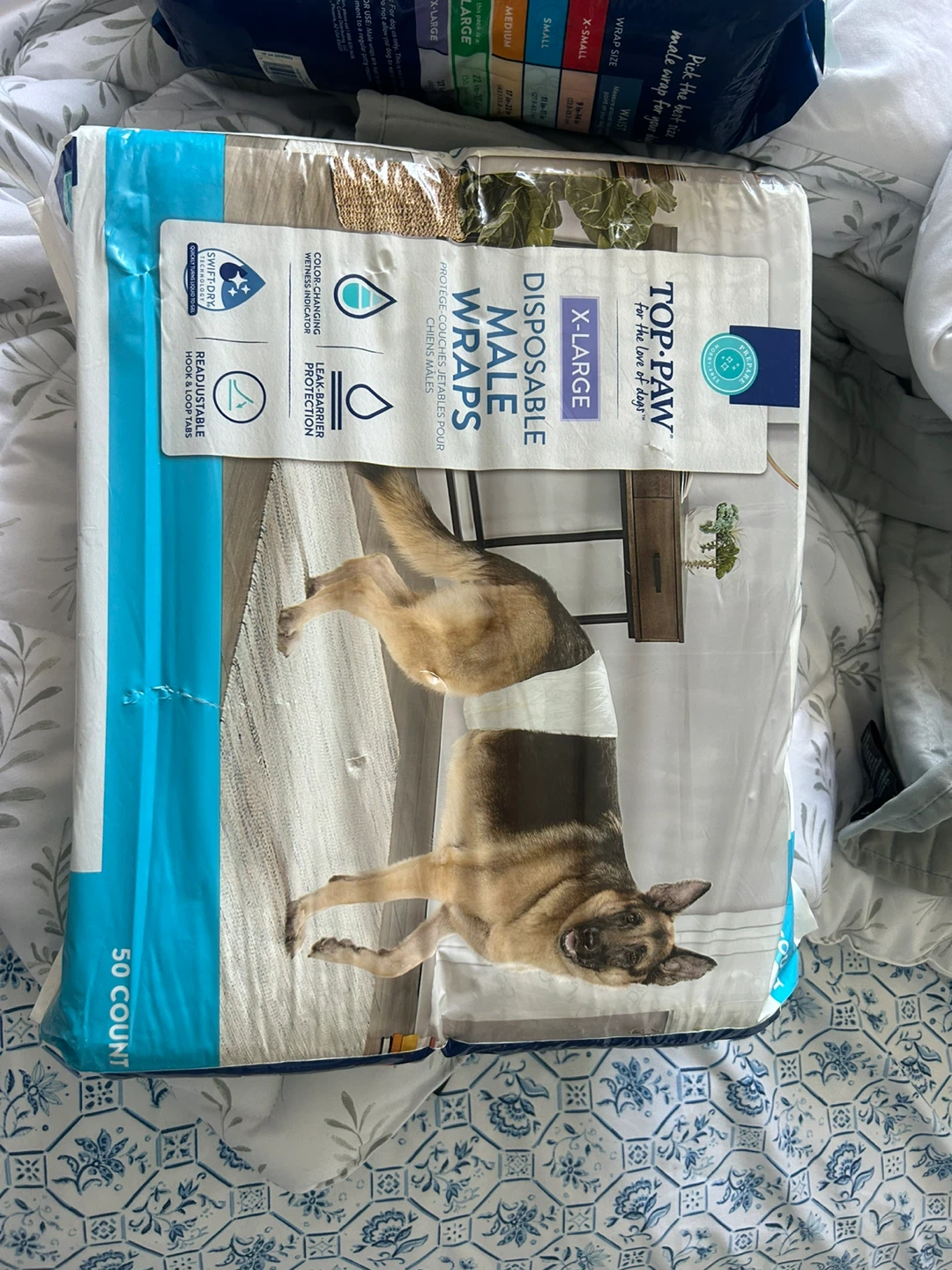 TOP-PAW Disposable Male Wraps - Large & X-Large (2 packs)