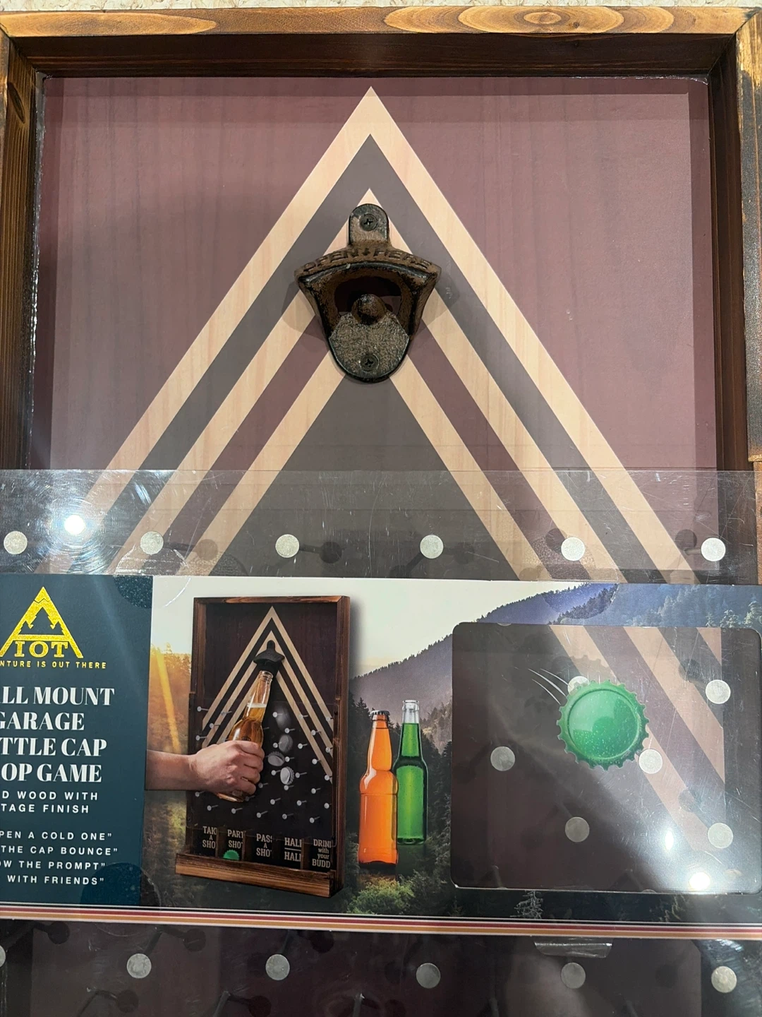 TOT Wall Mount Garage Bottle Cap Drop Game - photo 2