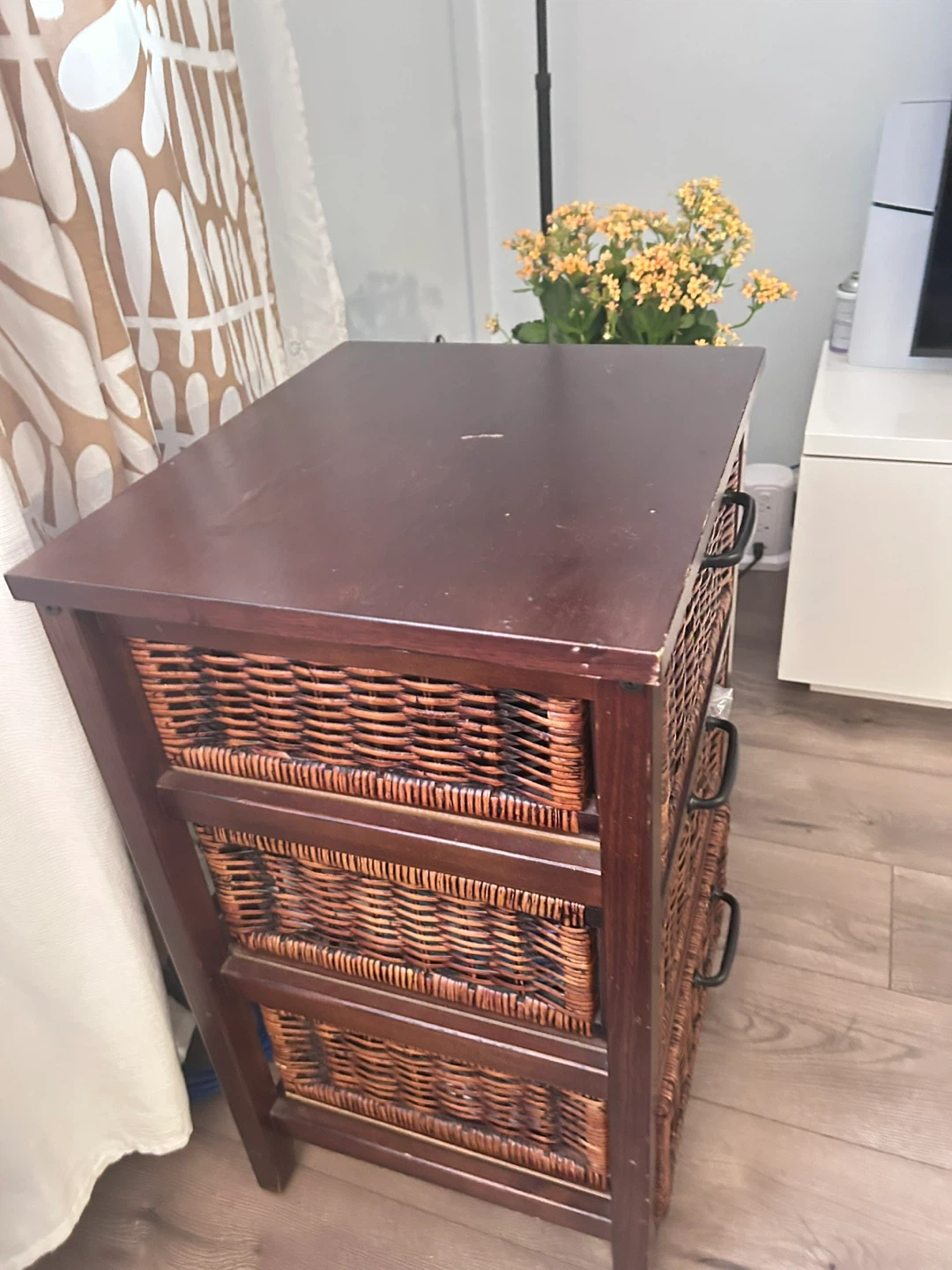 3-Drawer Wicker Basket Chest of Drawers - photo 3