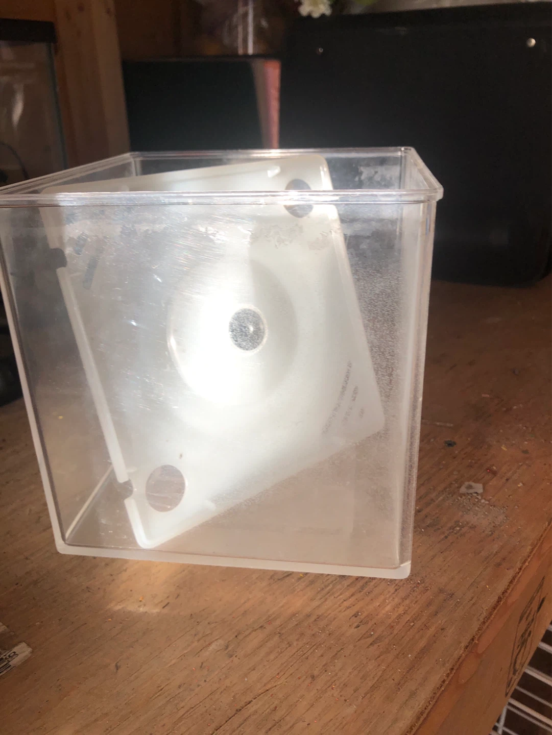 Clear Plastic Container with Divider