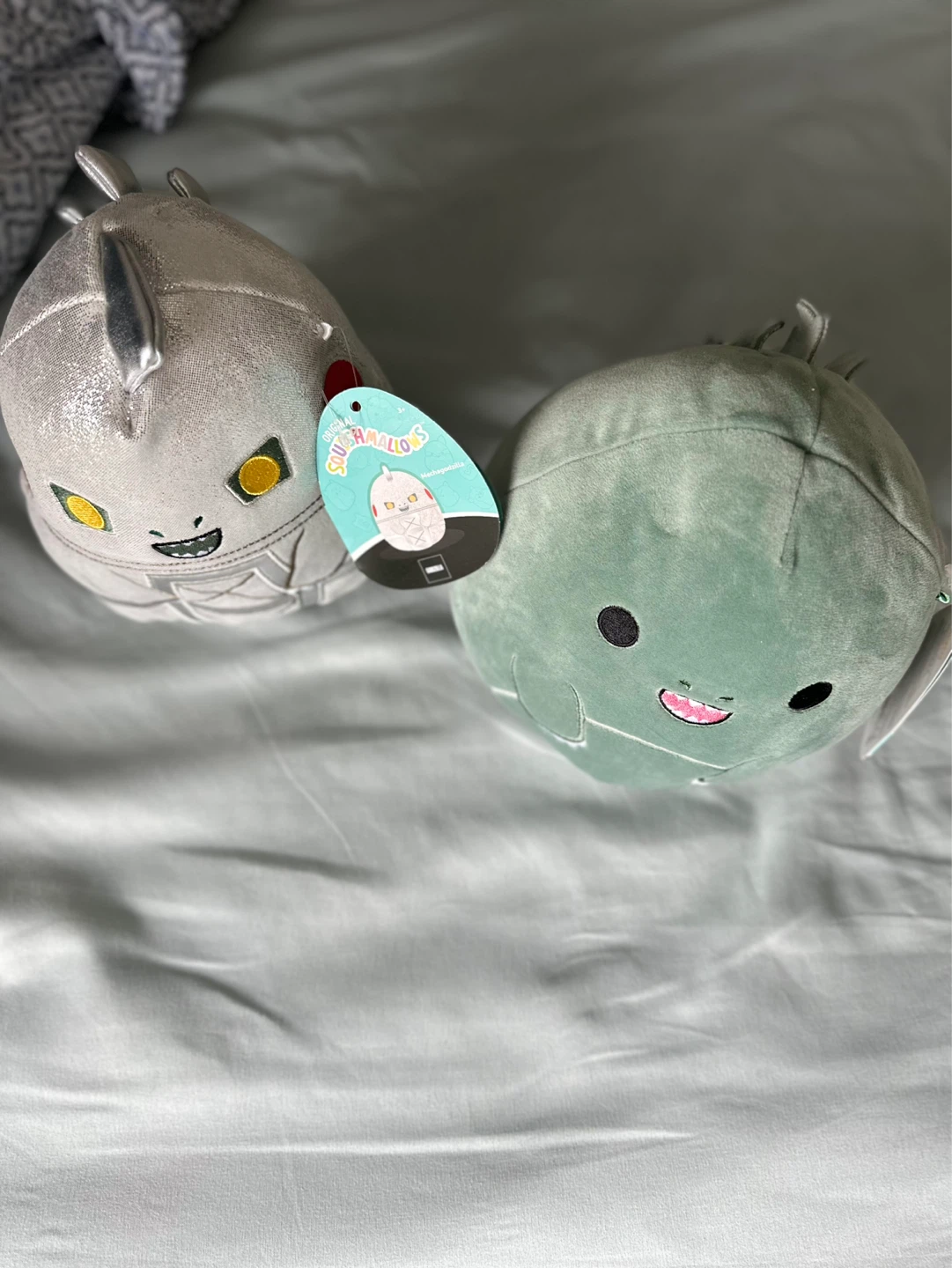 Squishmallows Godzilla and Mechagodzilla Plush Toys