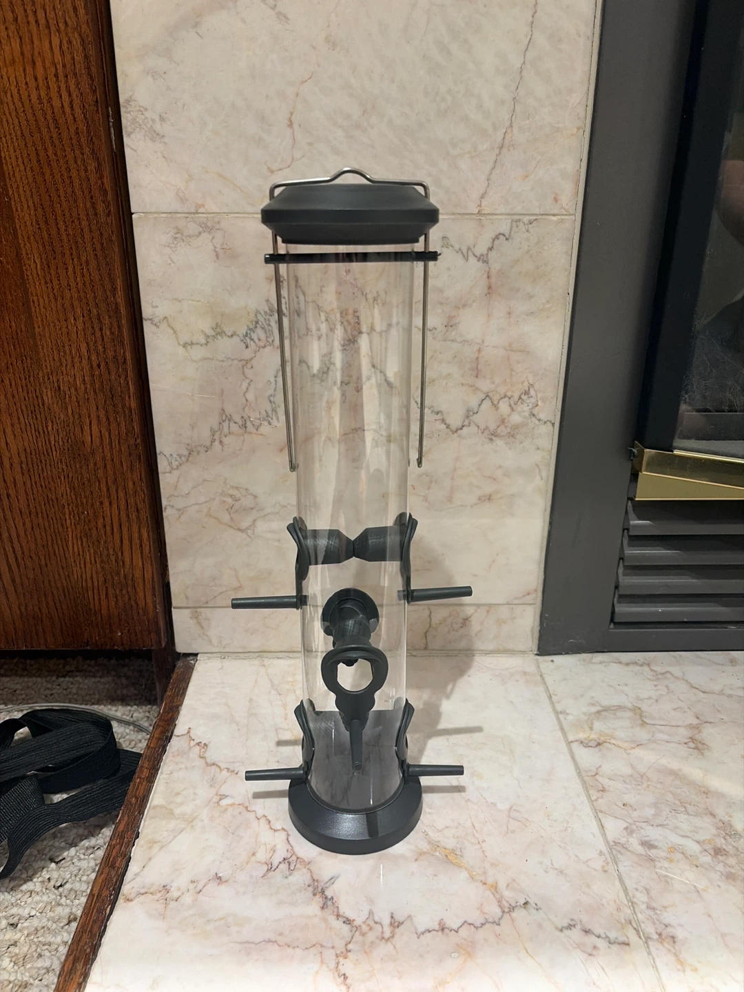 Plastic and metal bird feeder - photo 5