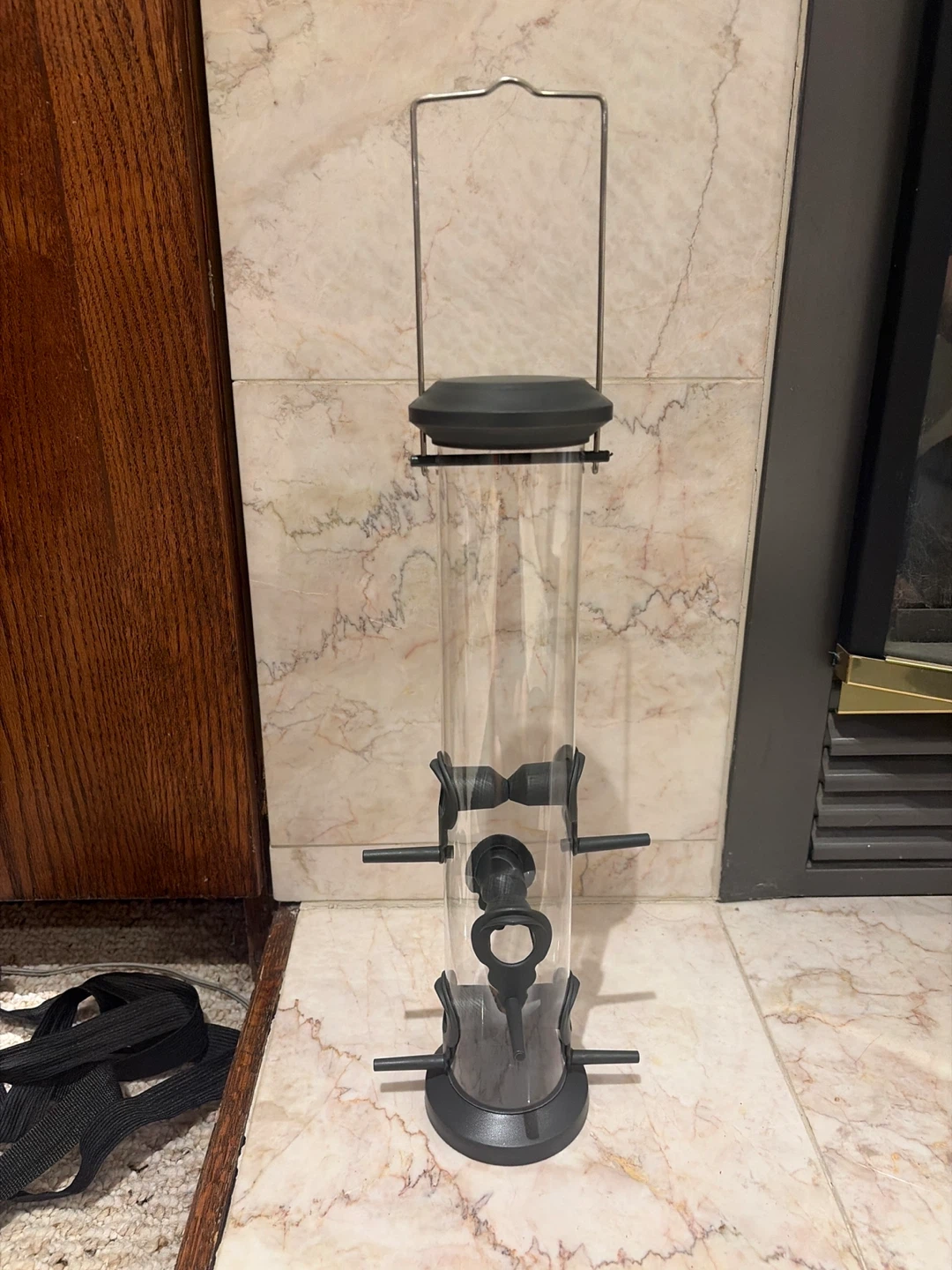 Plastic and metal bird feeder - photo 4