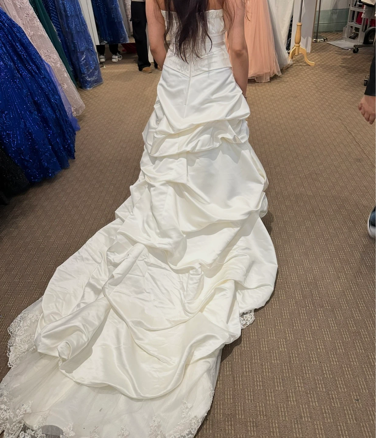 White Strapless Wedding Dress - photo 5