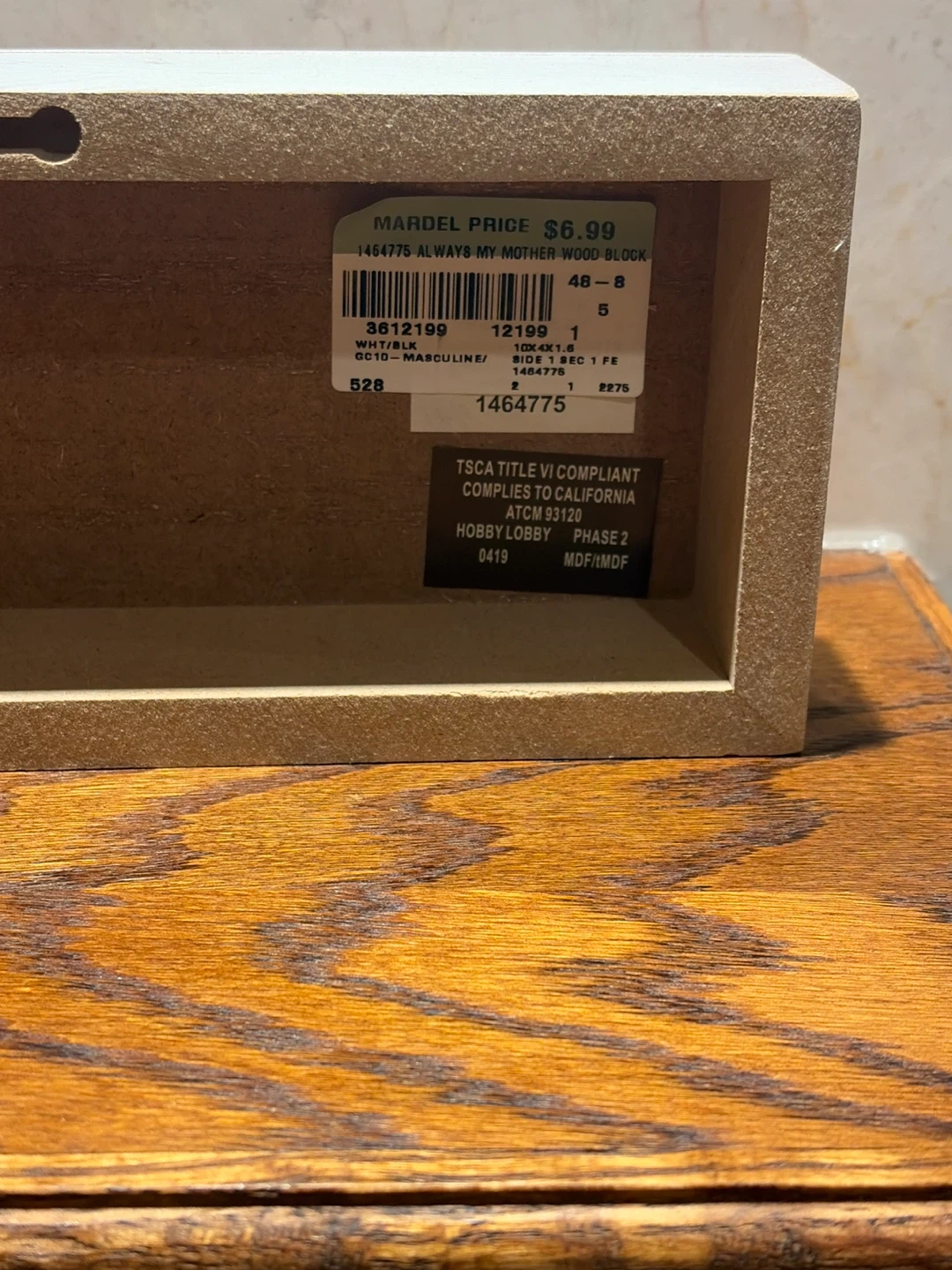 Always my Mother Forever my Friend Wood Block Sign - photo 3