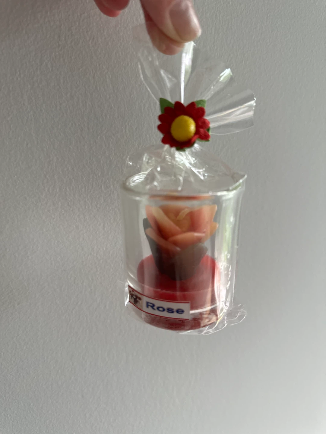 Rose Scented Candle in Glass Jar
