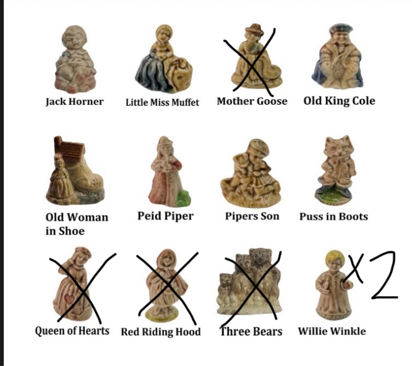 Wade Red Rose Tea Nursery Rhyme Figures - photo 4
