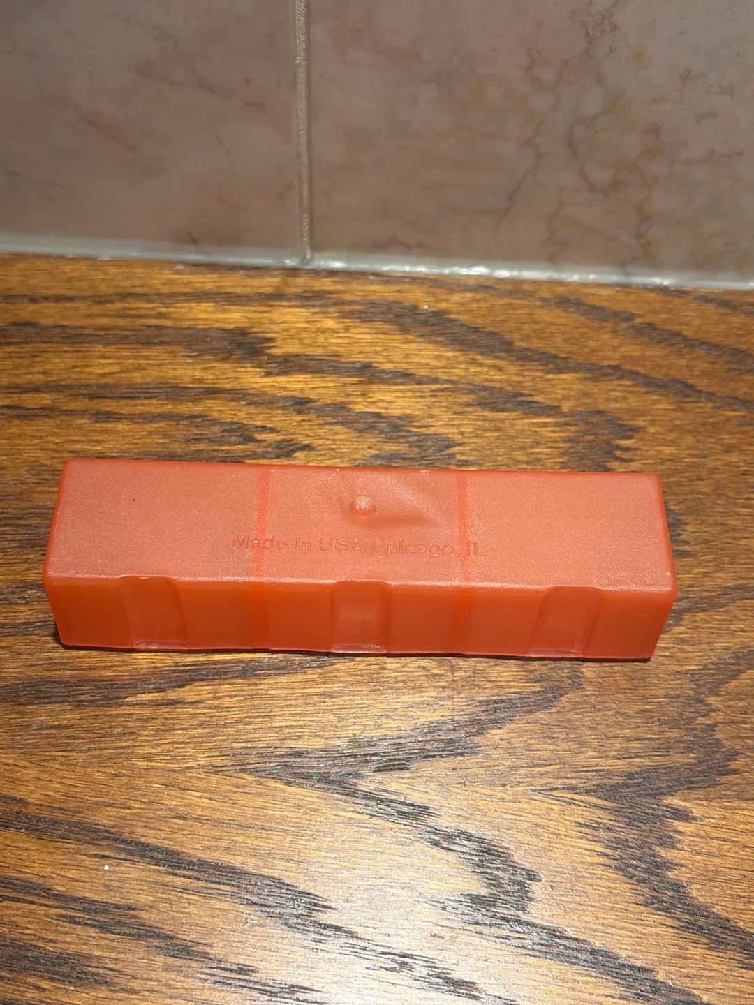 Orange 3-Compartment Pill Organizer - photo 3
