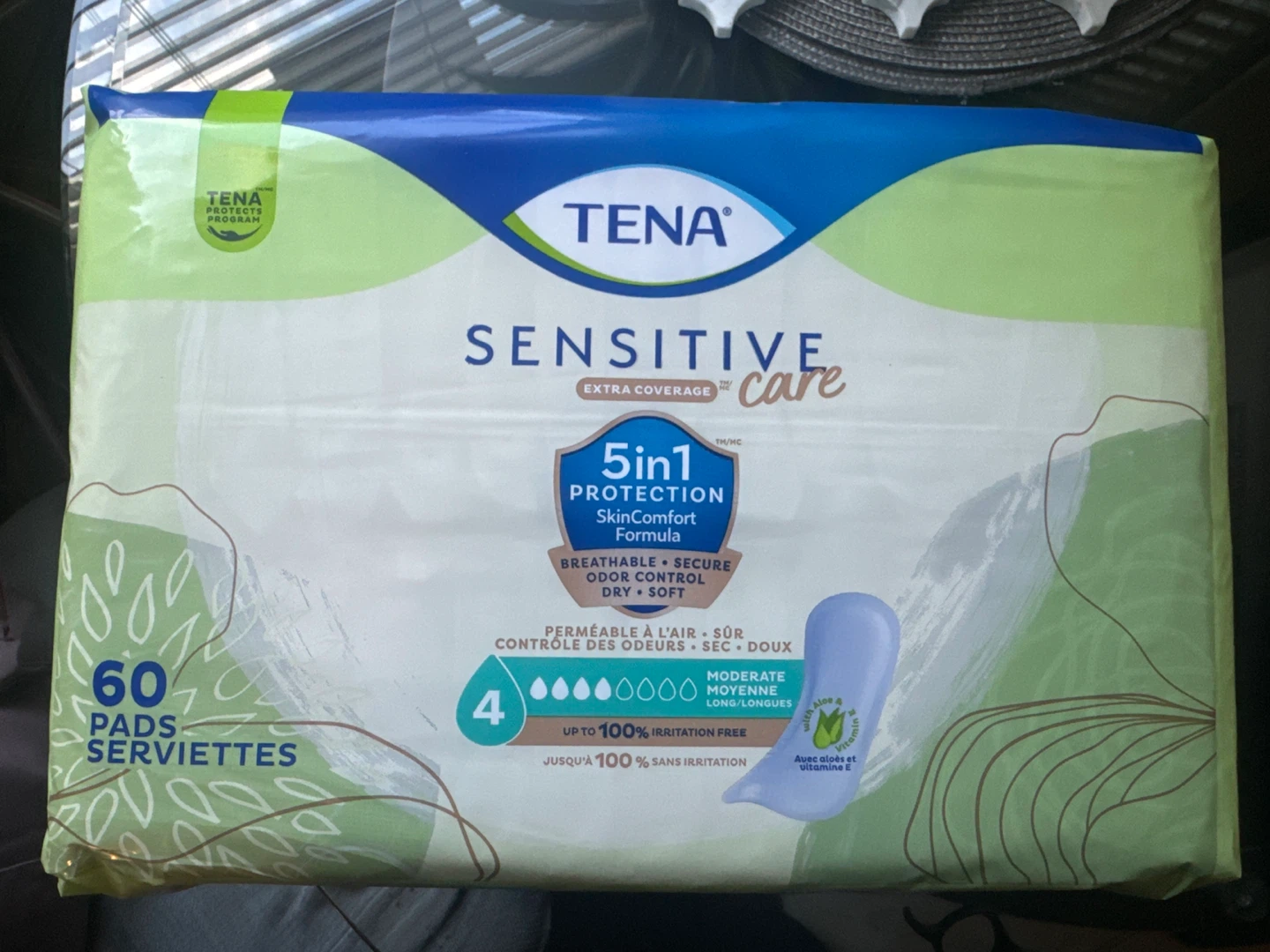 Tena Sensitive Care Pads - 60 Count