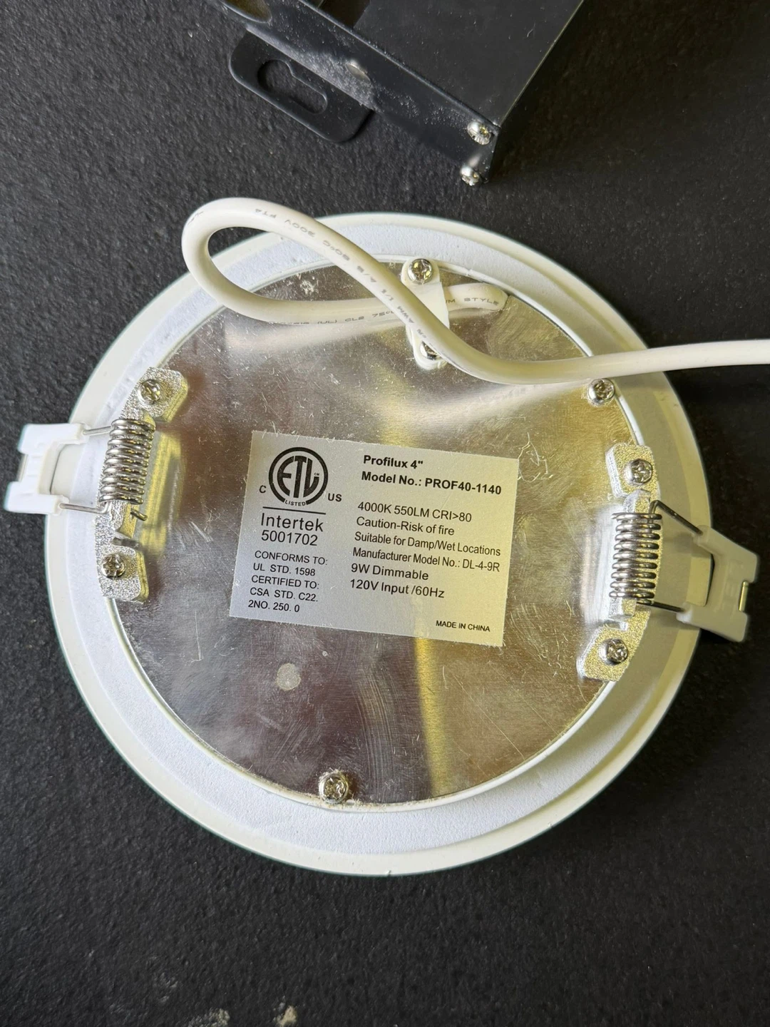 Proflux 4" LED Recessed Light PF40-1140 9W Dimmable - photo 2