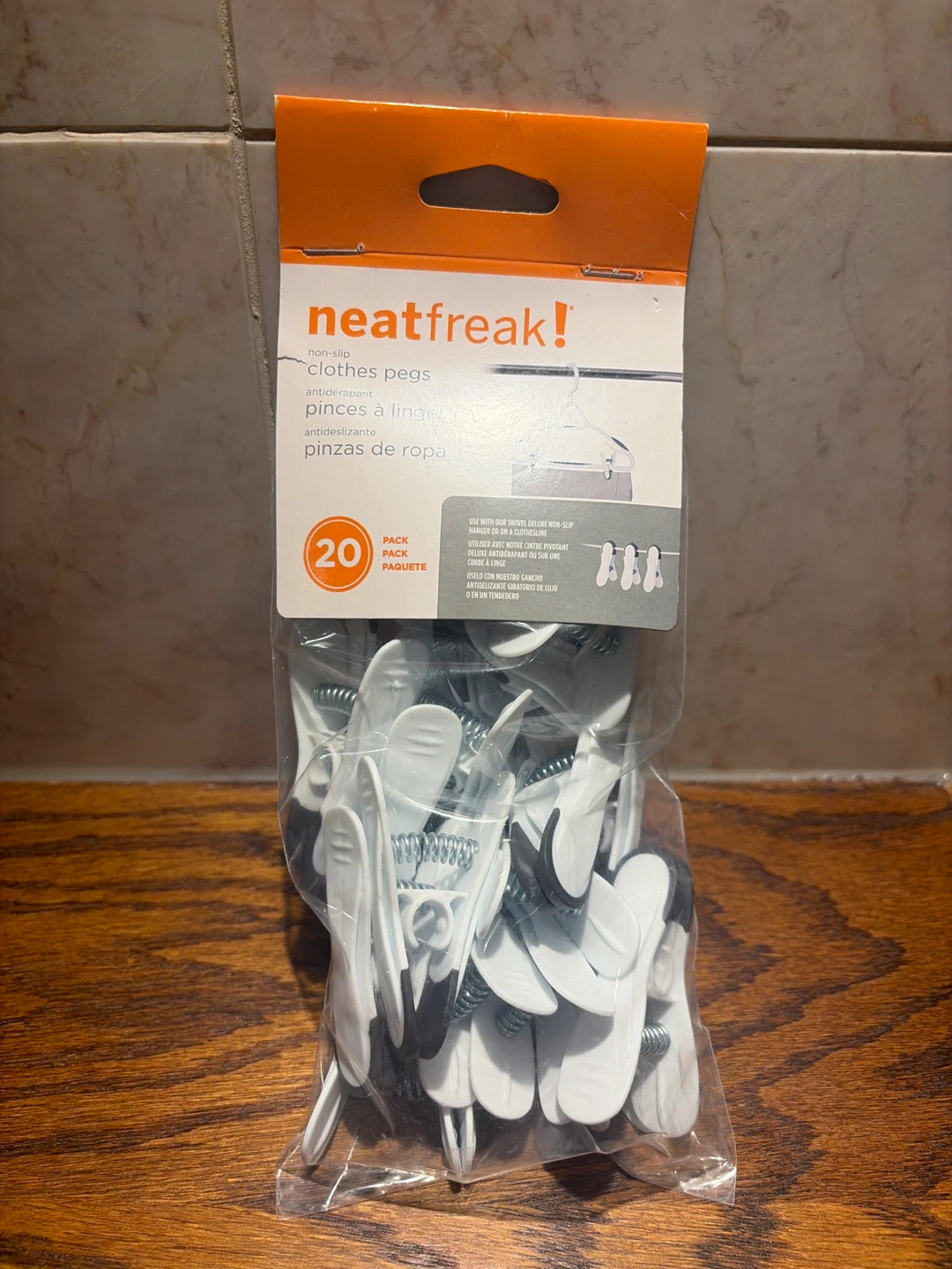 Neatfreak! 20 Pack Non-Slip Clothes Pegs