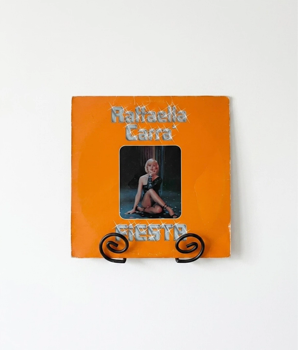 Vintage Iron Record/Book Holders - Wall Mount Display Decor