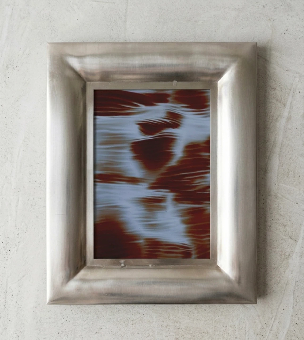Sicura Wide Curve Brushed Silver Metal Frame