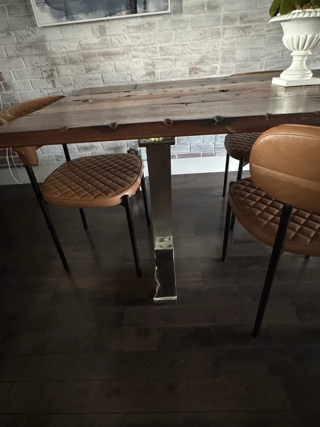 Reclaimed wood Dining Table - photo 4