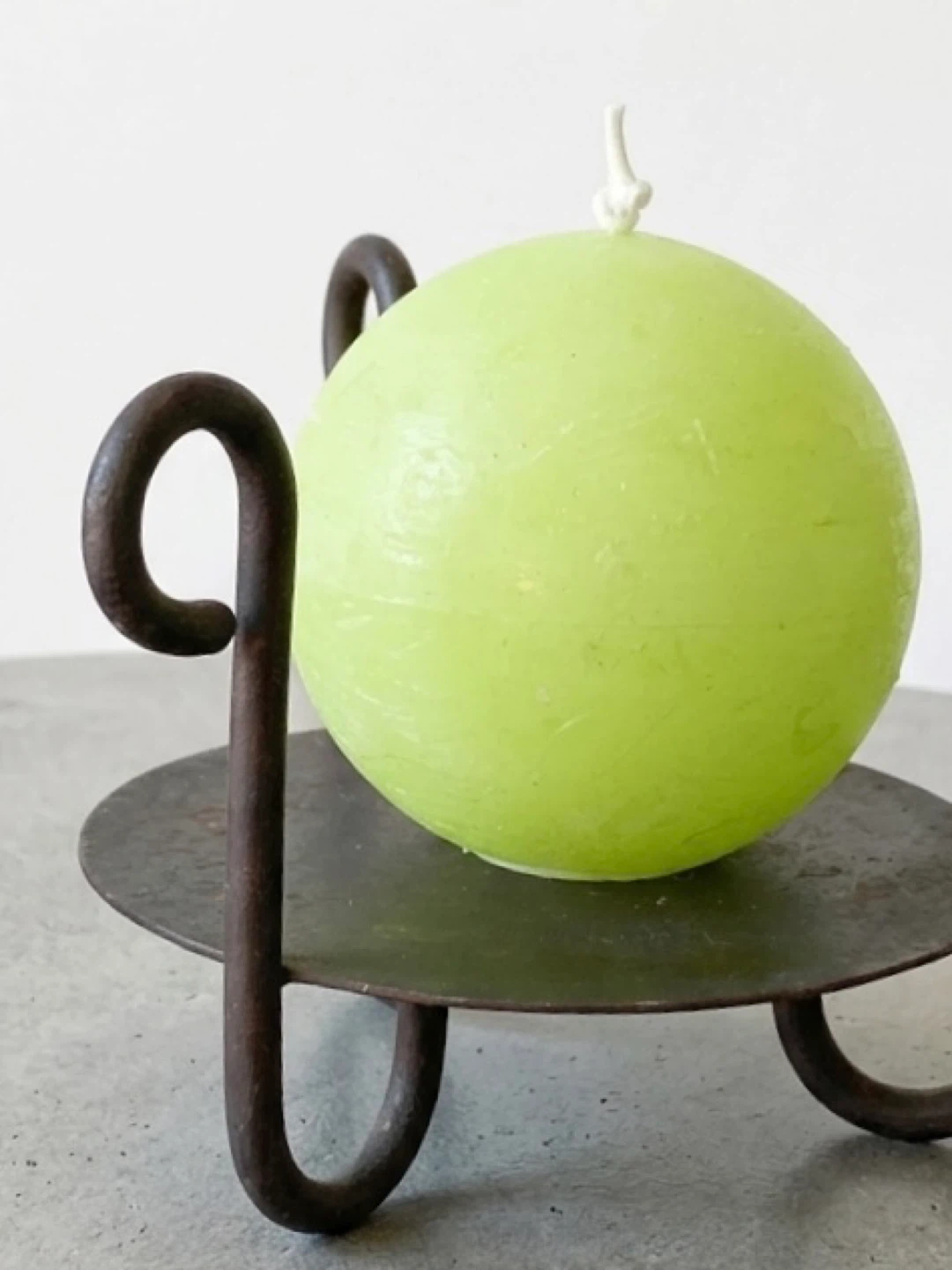 Wrought iron candle stand - Reversible - photo 2