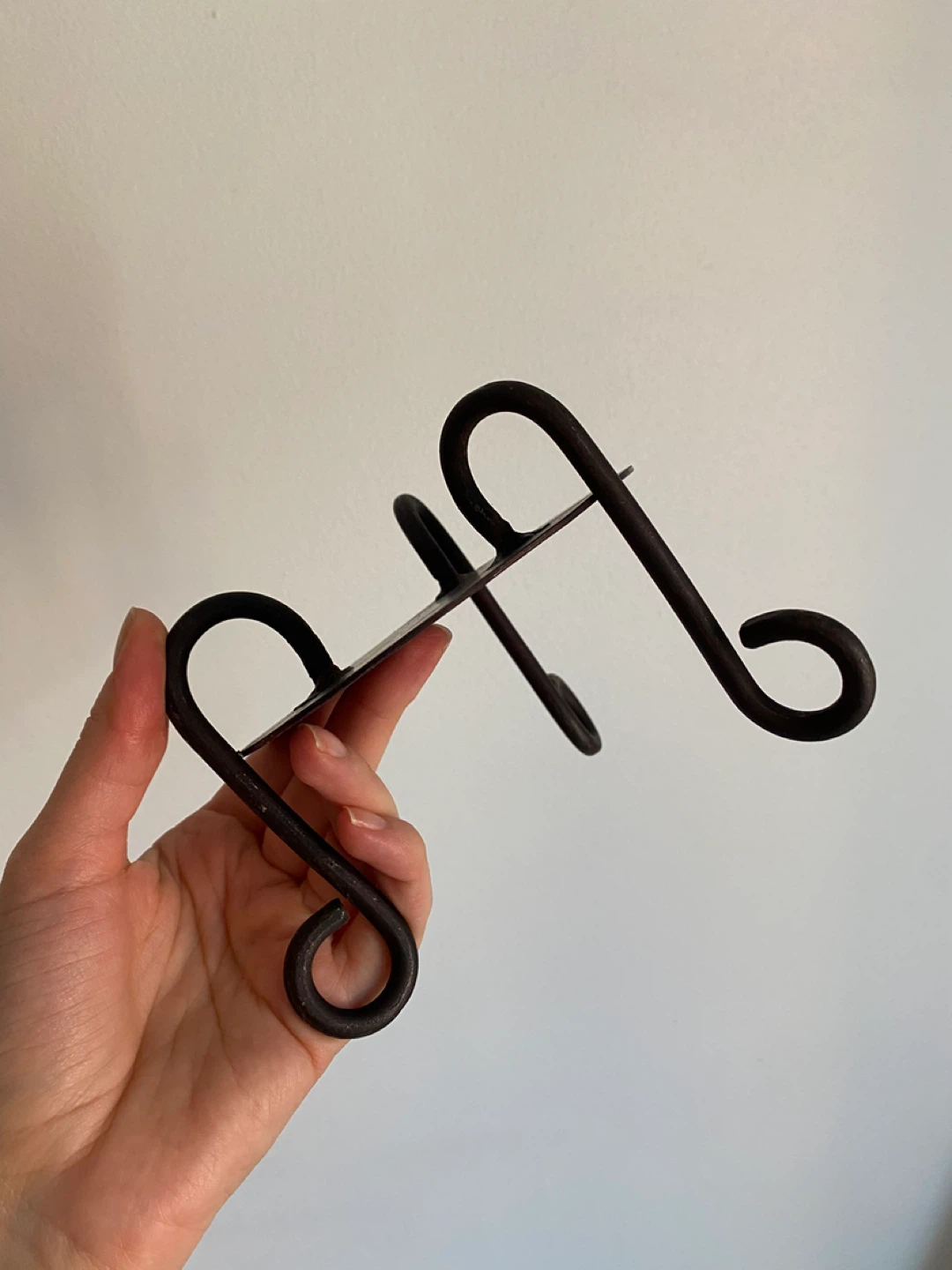 Wrought iron candle stand - Reversible - photo 4