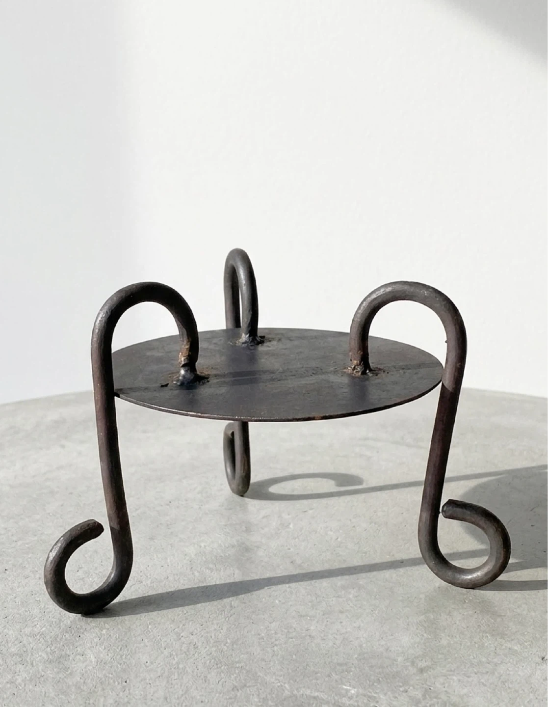 Wrought iron candle stand - Reversible - photo 3