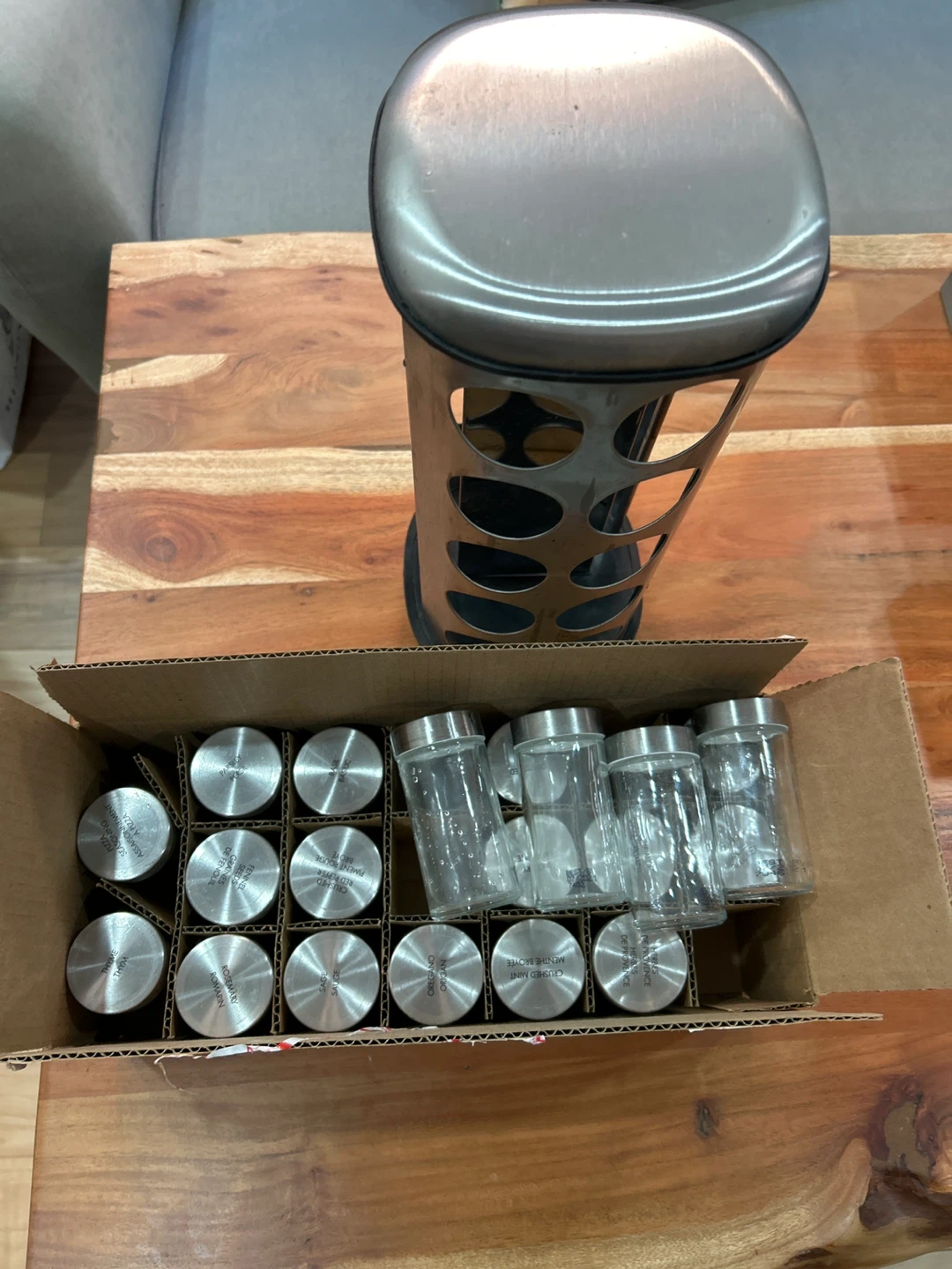 Kamenstein 20 Jar Revolving Stainless-Steel Spice Rack - photo 2