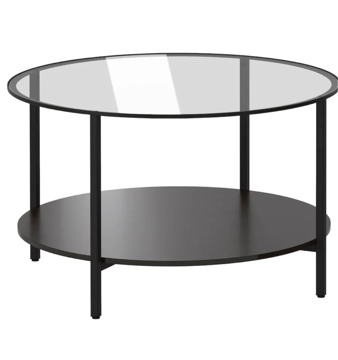 Round Coffee Table with Glass Top - photo 5