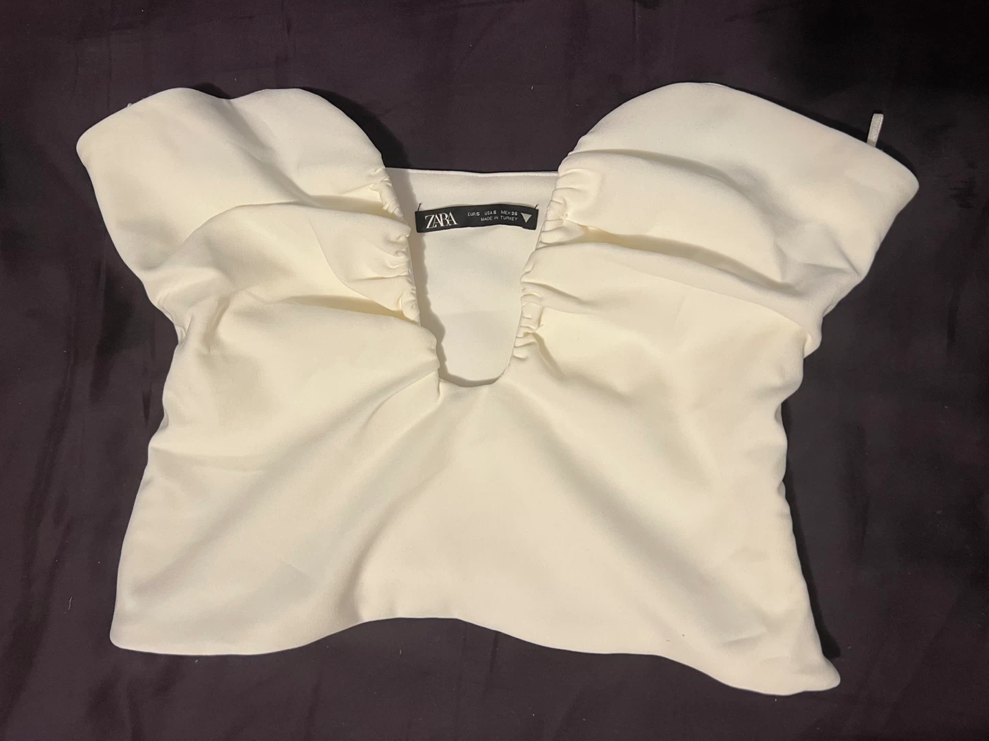 Zara White Corset Top Size S