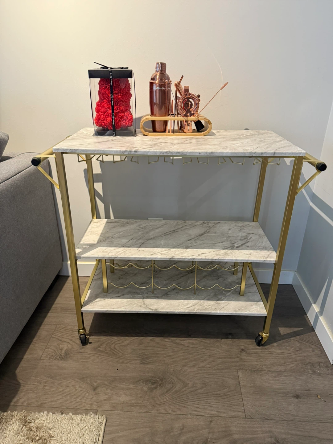 Gold & Marble Cart - photo 2