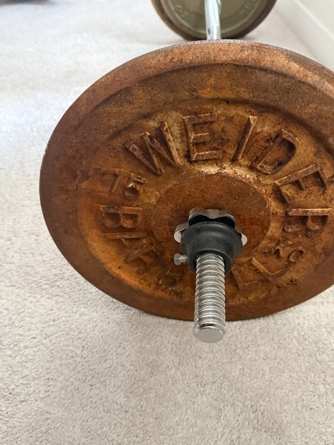 Weider Curl Bar with 35lb Plates - photo 2