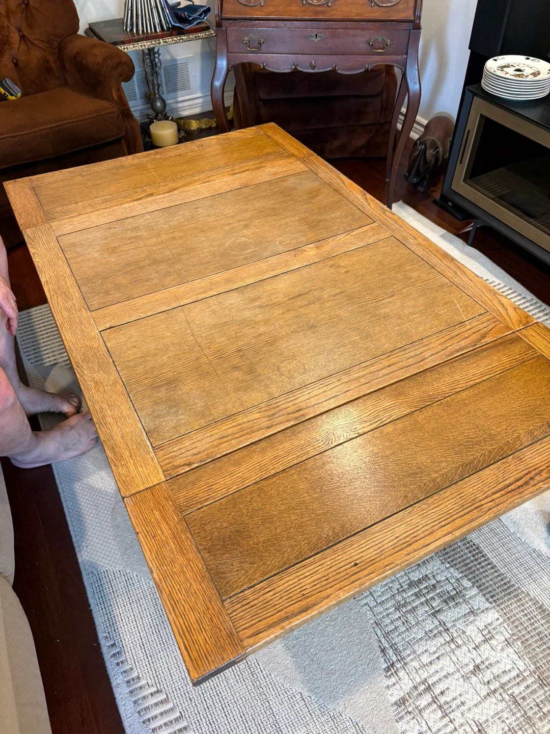 Oak Extendable Dining Table - photo 2