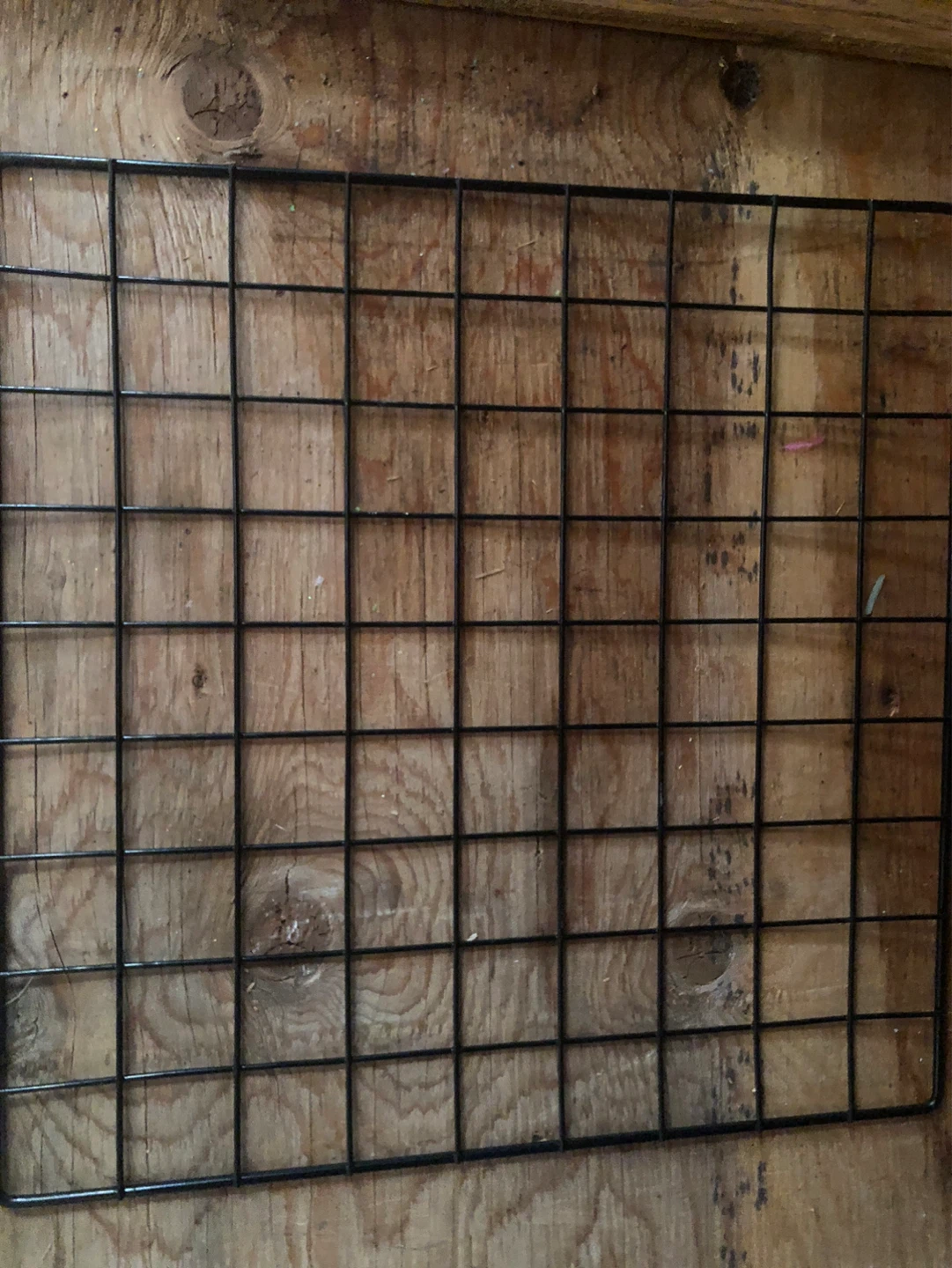Black Metal Grid Panel