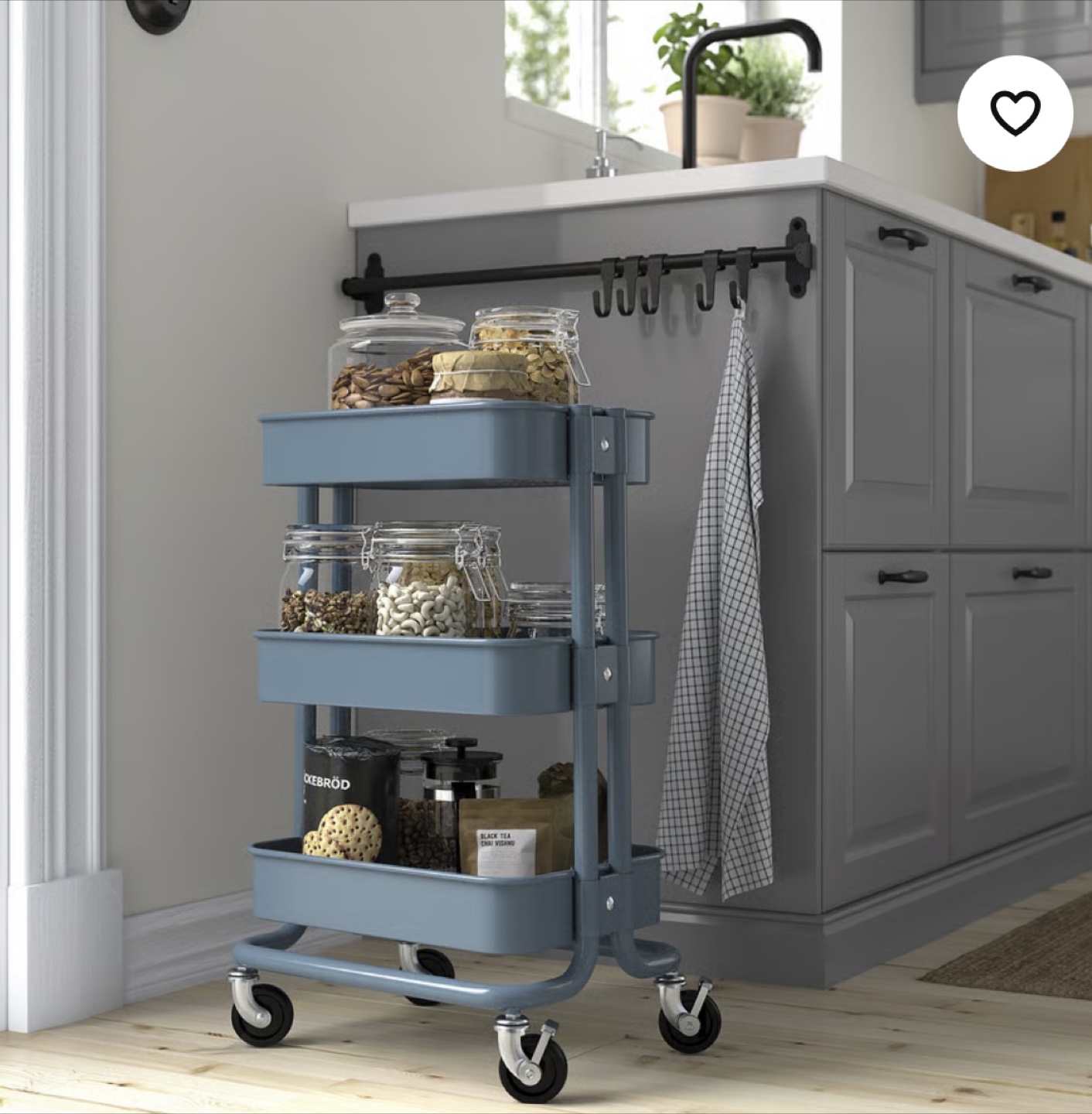 IKEA RÅSKOG Rolling Cart - Blue - photo 2