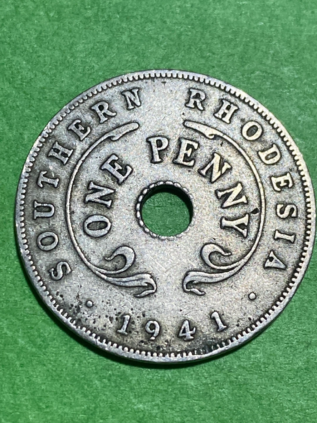Southern Rhodesia One Penny Coin 1941 - photo 2