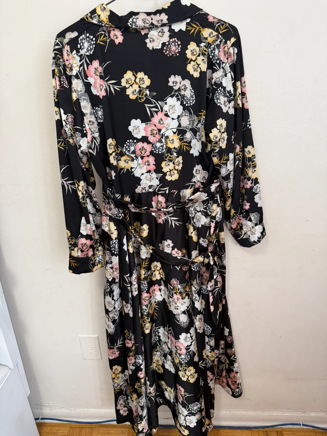 Women's Black Floral Maxi Dress - photo 2
