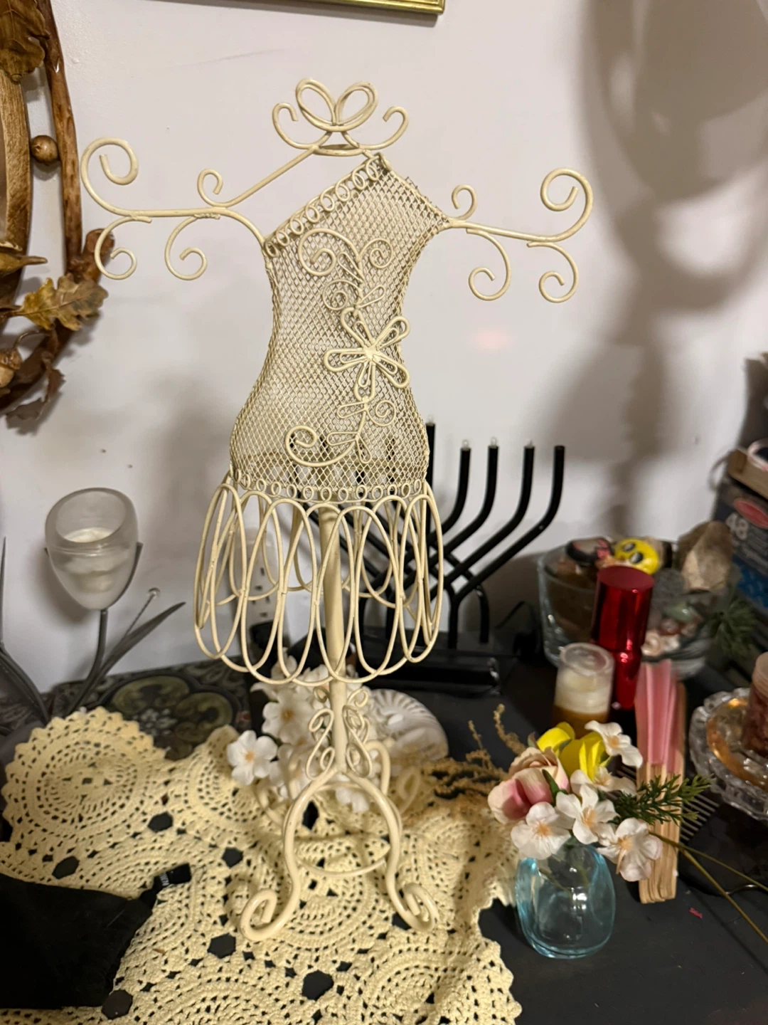 Vintage Style Metal Jewelry Display Mannequin - photo 2