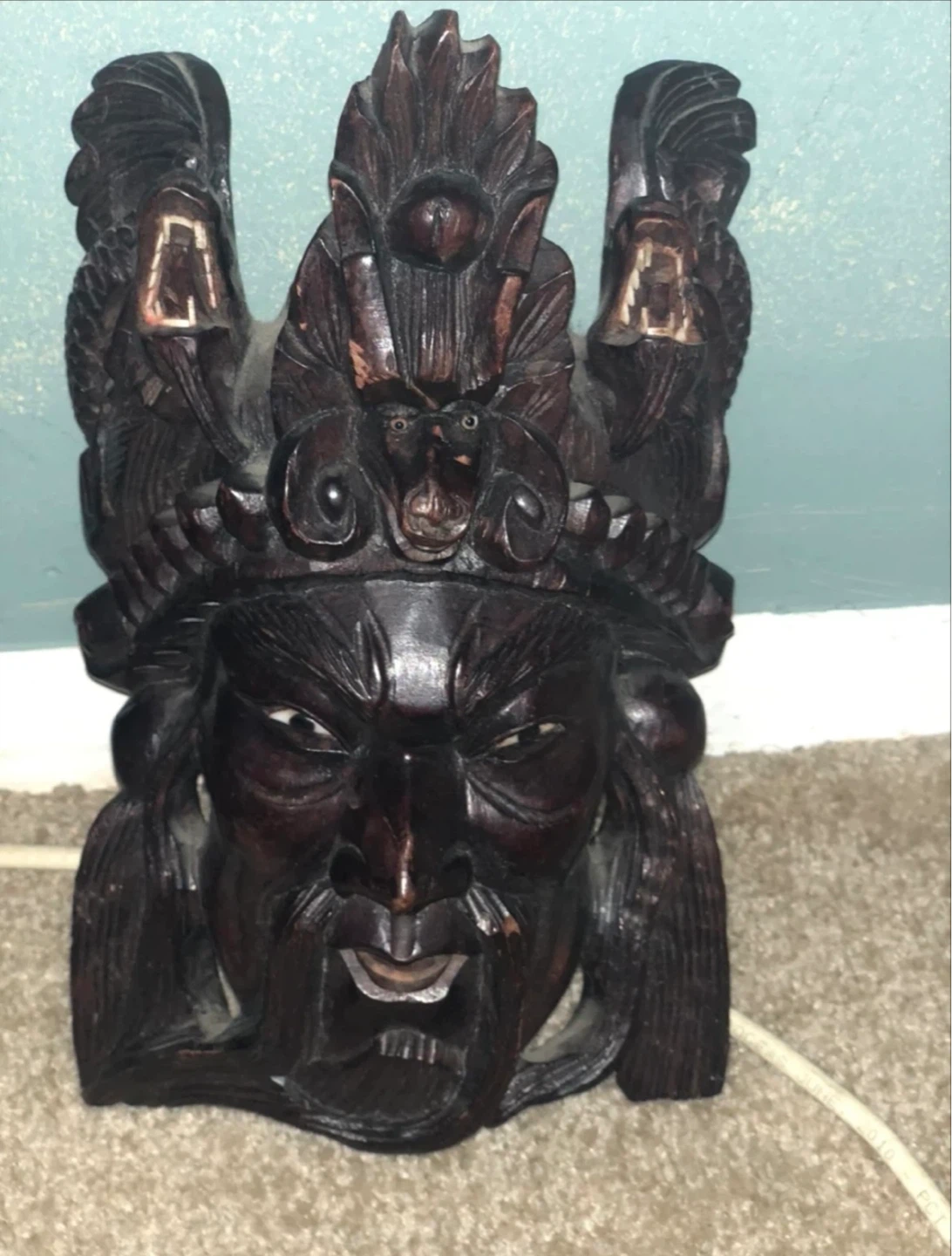 Carved Wooden Masks (Set of 2) - photo 3