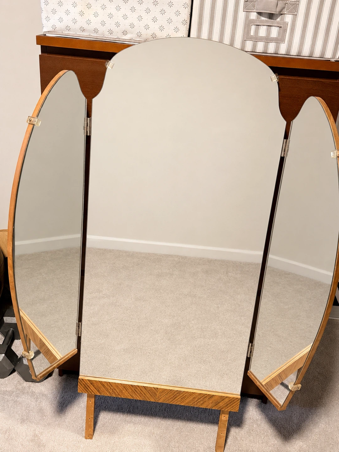 Vintage Vanity Bench with Storage - photo 3