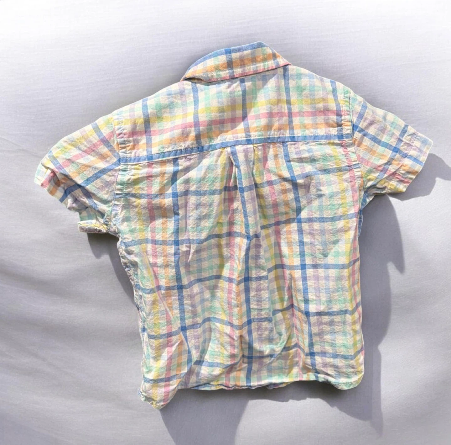 The Children's Place Plaid Short Sleeve Button-Up Shirt - photo 2