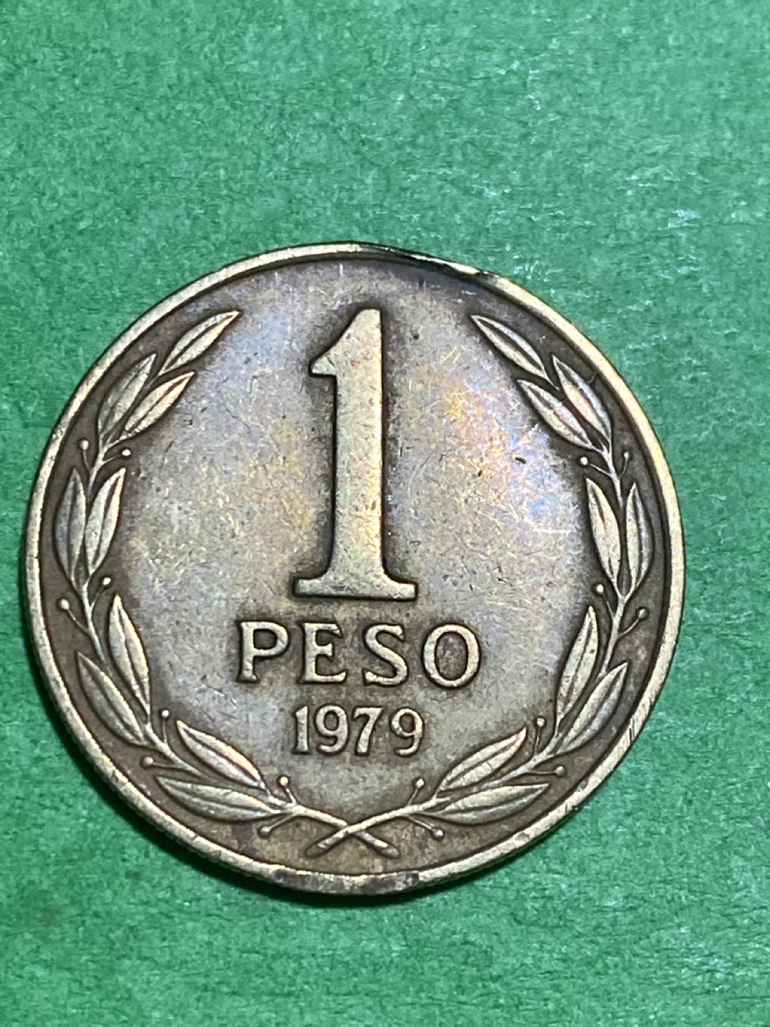 Chile 1 Peso Coin 1979 - photo 2