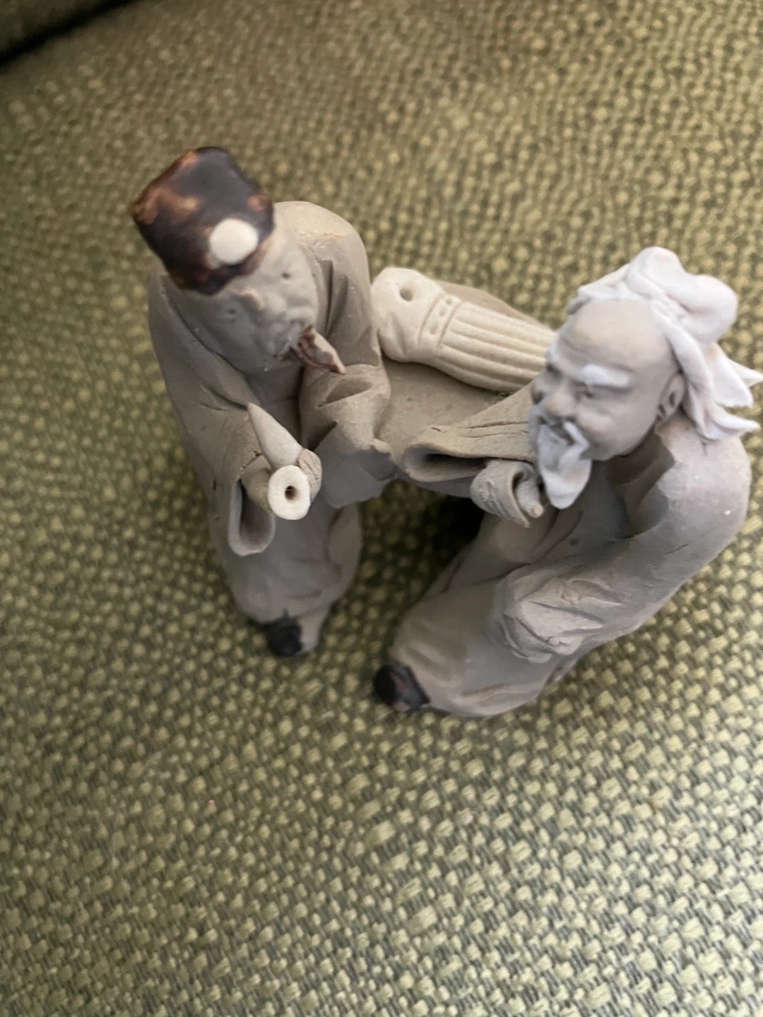 2 sets Vintage Chinese Mudman sculptures - photo 4