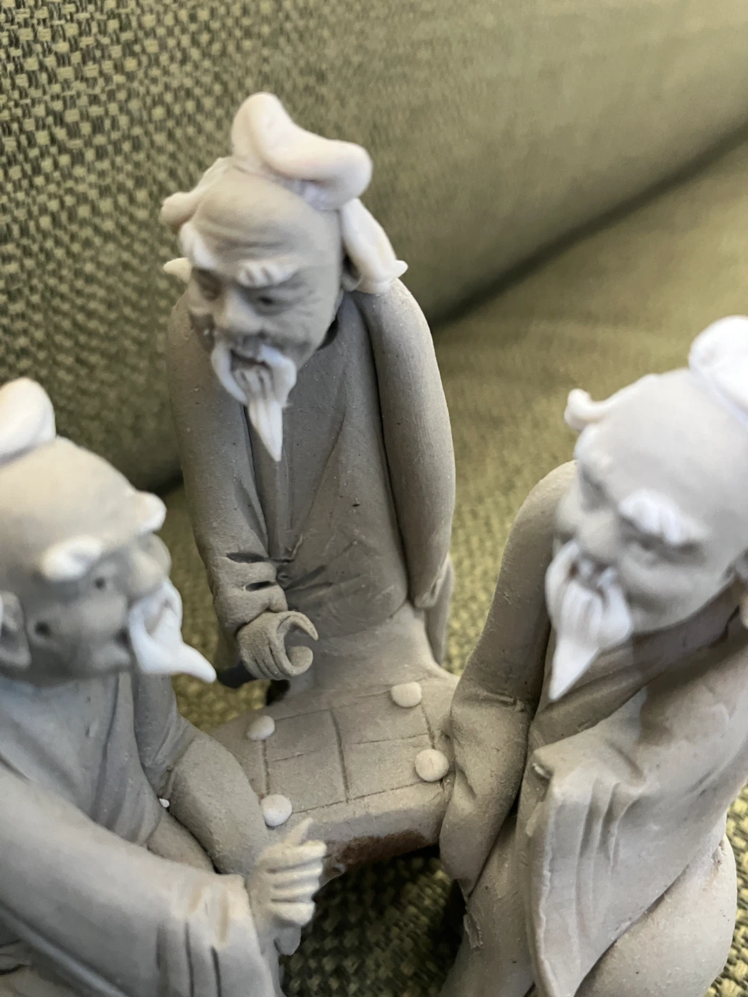 2 sets Vintage Chinese Mudman sculptures - photo 2