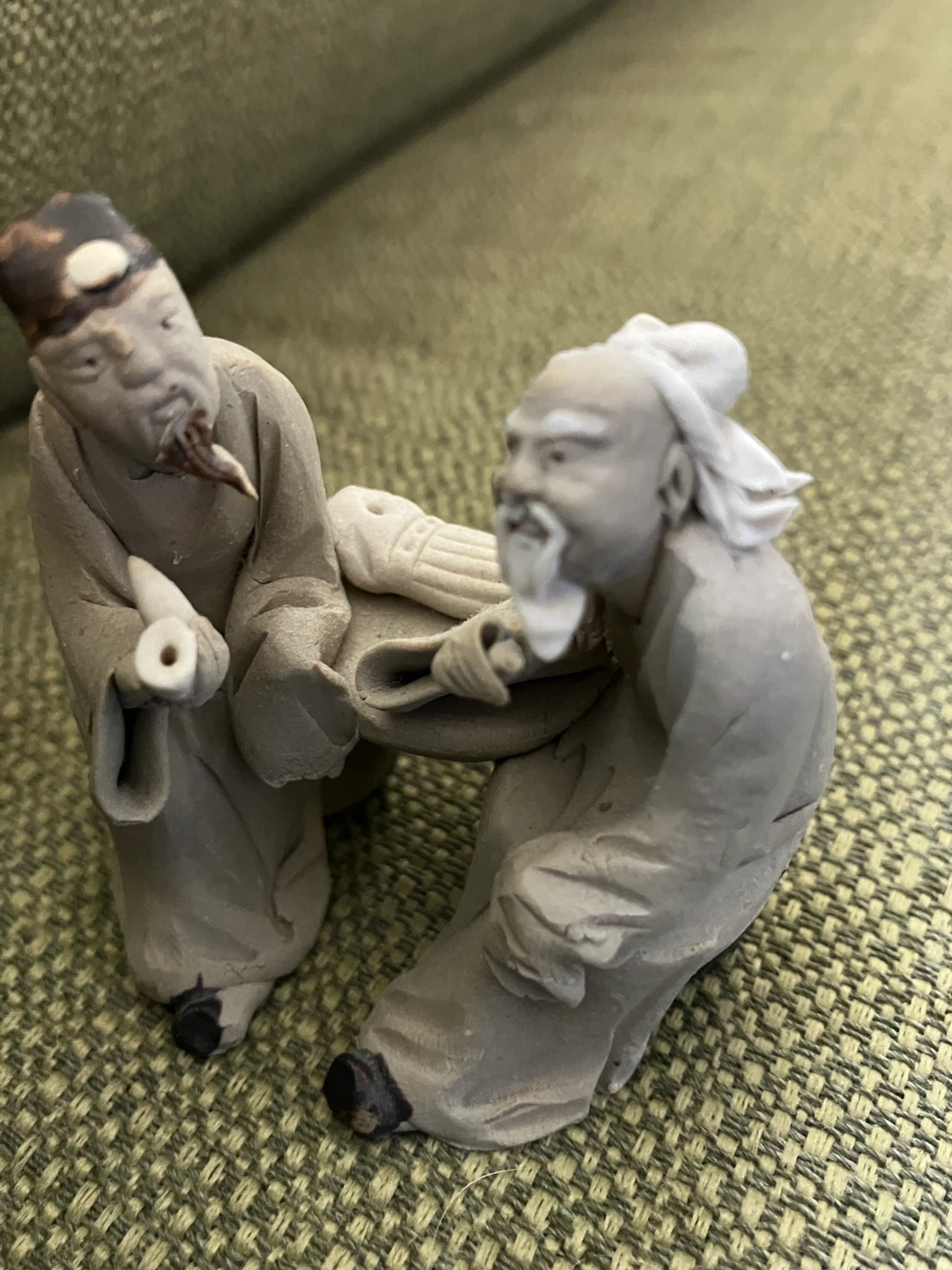 2 sets Vintage Chinese Mudman sculptures - photo 3