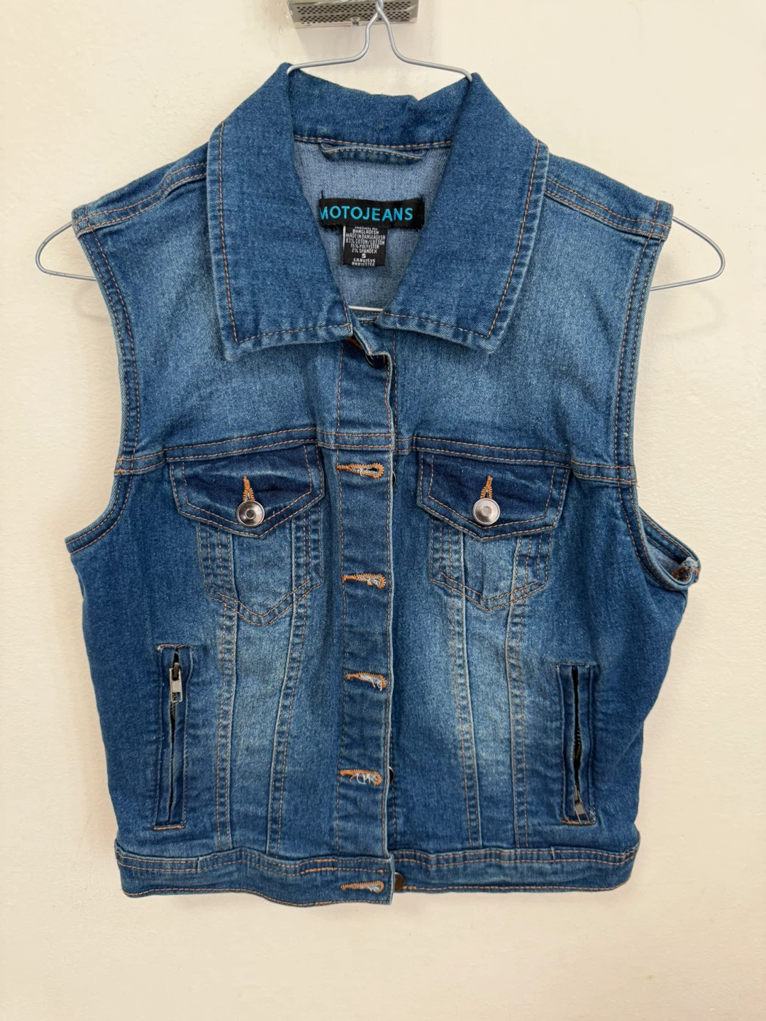MOTO JEANS Denim Vest