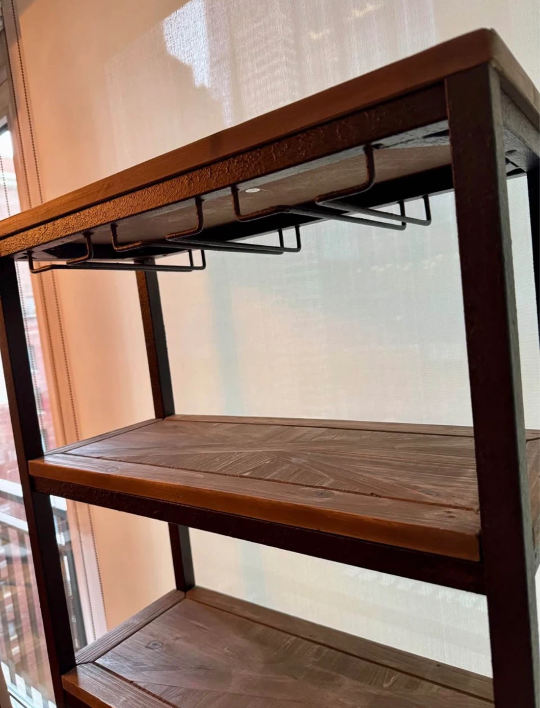 Industrial Rustic Bar Cabinet / Wine Rack - photo 3