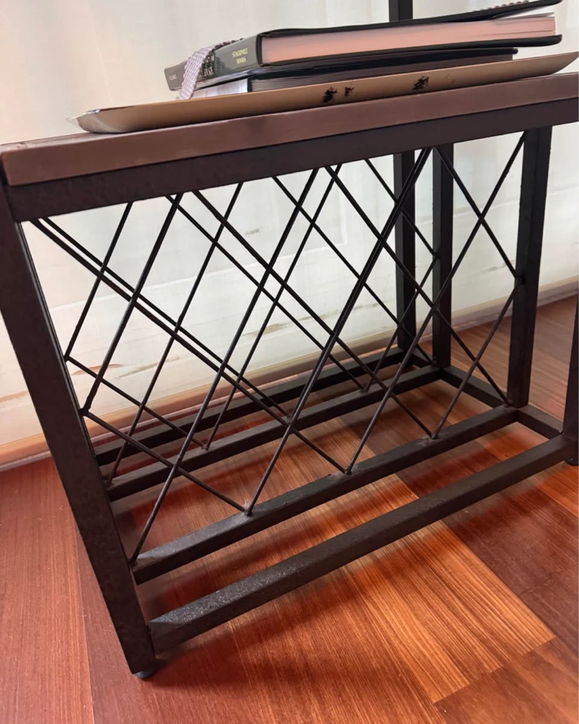 Industrial Rustic Bar Cabinet / Wine Rack - photo 4