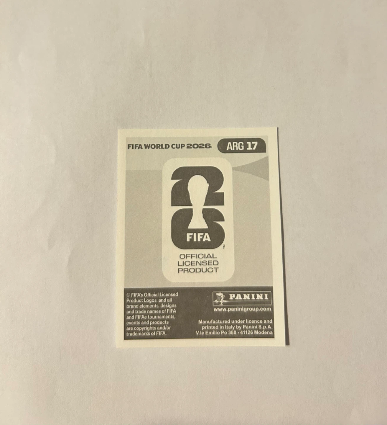 Panini World Cup 26 (MESSI STIKER) - photo 2