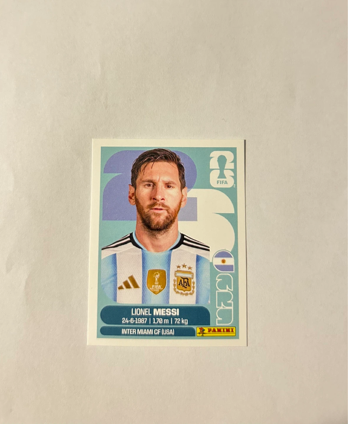 Panini World Cup 26 (MESSI STIKER)