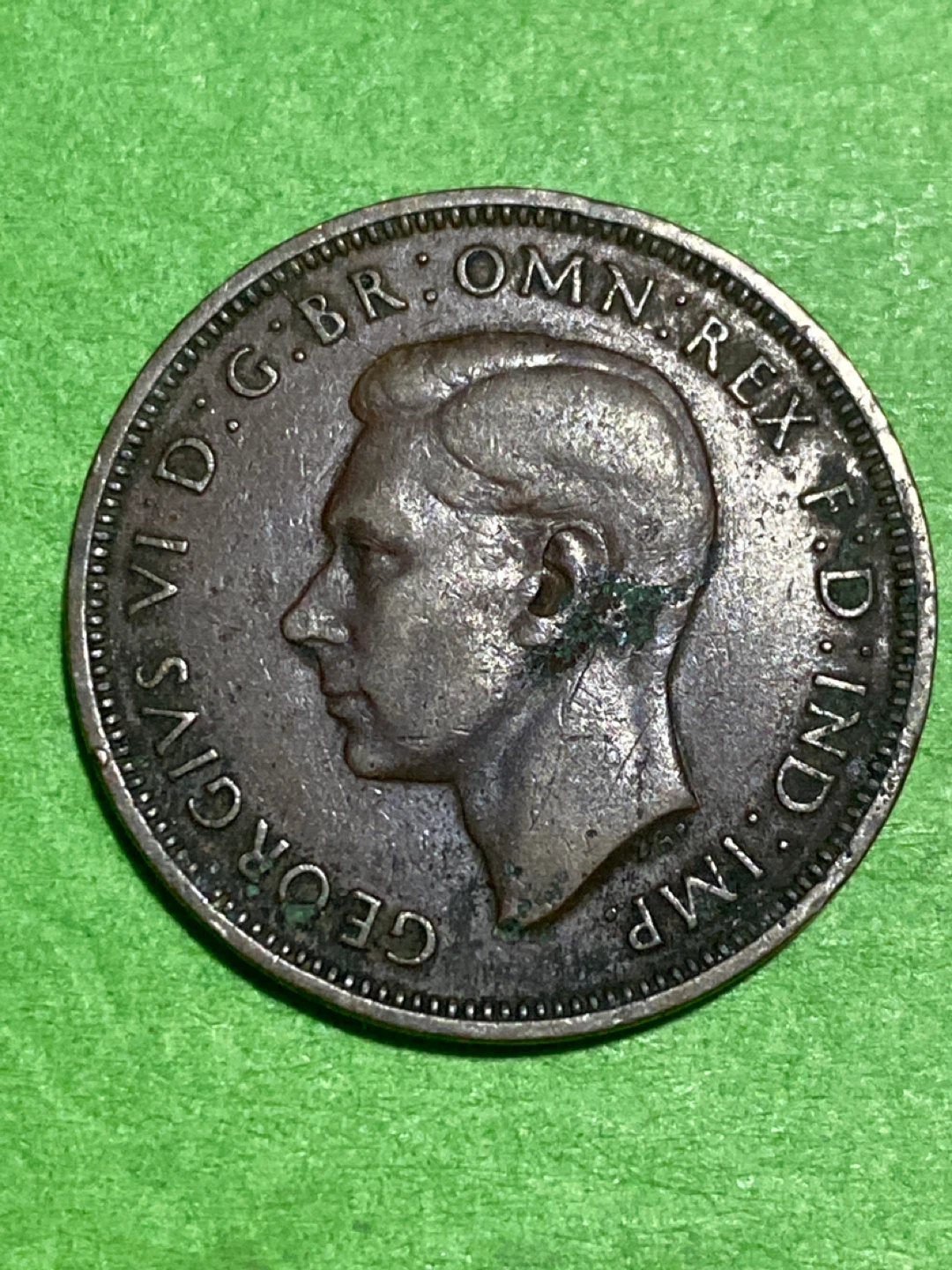 1942 Half Penny Coin - photo 2