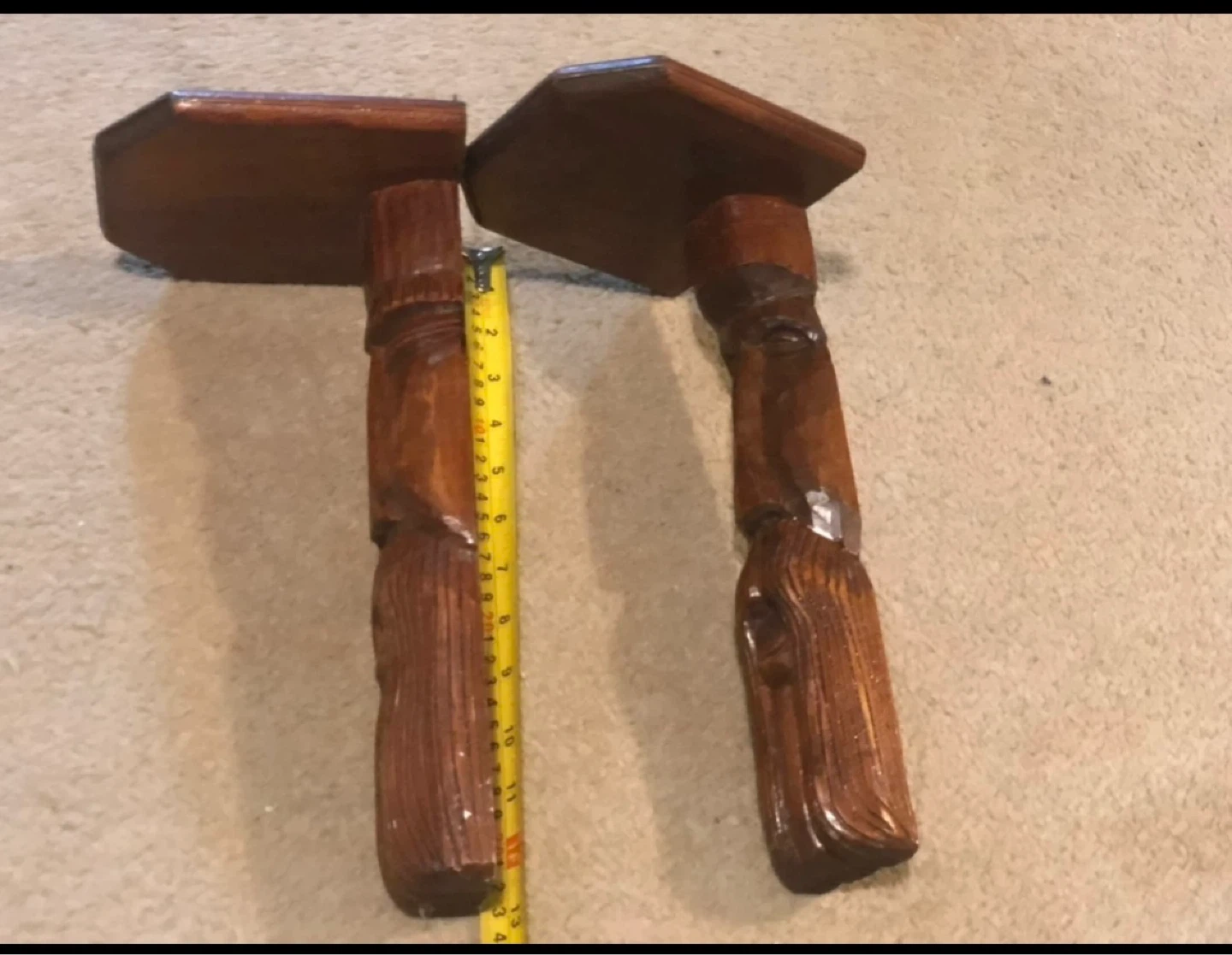 Hand Carved Wooden Shelf - photo 5